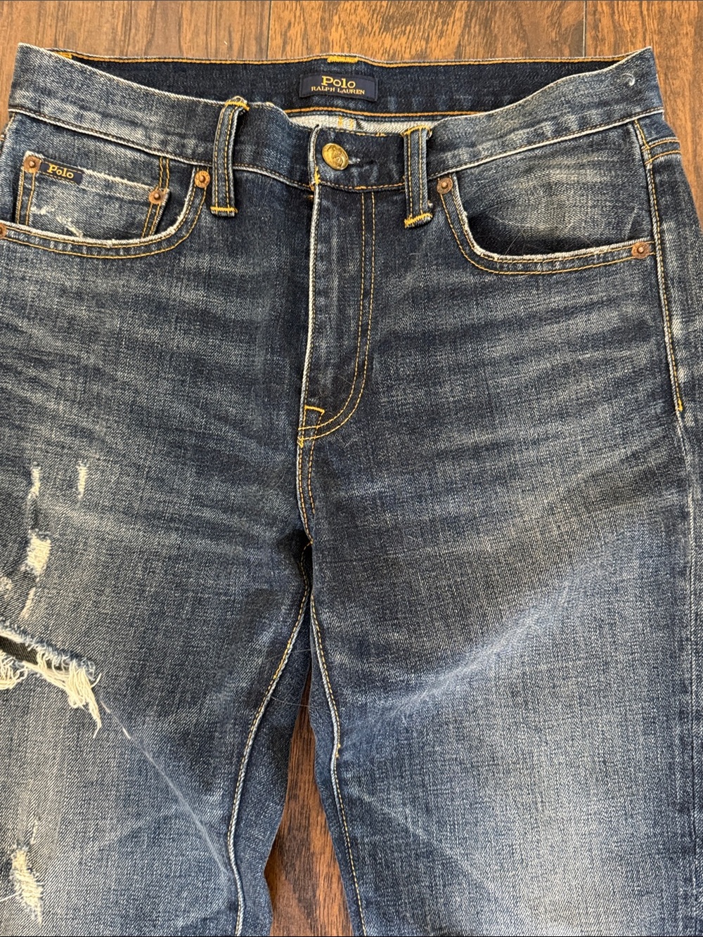 POLO Ralph Lauren Women 29 The  Waverly Straight Crop Embroidered  Jeans